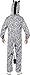 Smiffy's Men's Zebra Costume with Bodysuit and Hood