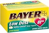 Bayer Low Dose Safety Coated Baby Aspirin Tablets, Enteric Coated, 81mg, 200-Count Bottles (Pack of 2)