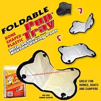 I Bones foldable pup tray with 7 housebreaking pads