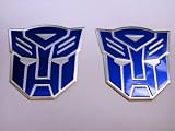 Transformers Autobots Aluminum Emblems Blue (Pair)