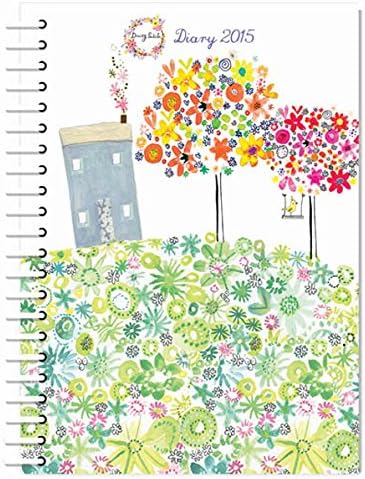 2015 Diary A5 Daisy Patch House & Garden Design Hard Back Wiro Weekly Journal