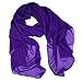 Fashionable Solid Color Chiffon Scarf - Purple