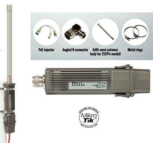 MikroTik - RBMETAL2SHPN - RouterBOARD Metal2SHPn, RouterOS License Level 4, CPU 400MHz, 64MB RAM, TX power 32 dBm, Wireless Standards 802.11b/g/n