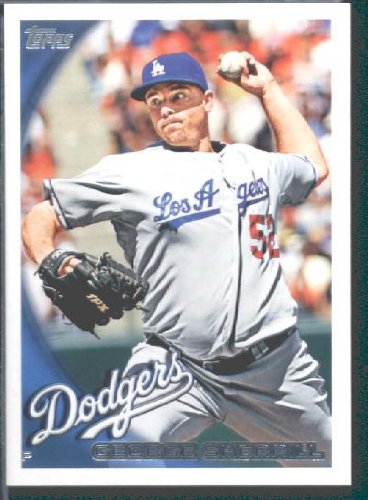 2010 Topps Baseball Card # 378 George Sherrill - Los Angeles Dodgers - MLB Trading Card in Protective Screwdown Case!