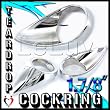Cockring Teardrop Cock Ring 1 7/8" Chrome Metal