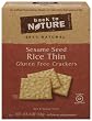 Back To Nature Gluten Free Rice Thins Sesame Seed Crackers, 4-Ounce Packages (Pack of 4)