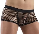 Boxer homme noir resilles taille du 36 au 42