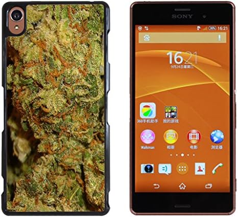 Marijuana Kush Weed Hard Plastic and Aluminum Back Case For Sony Xperia Z3