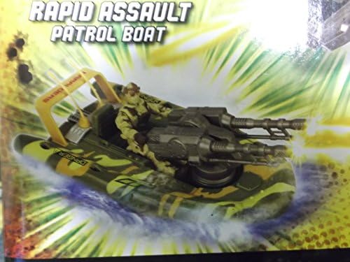 Total Soldier 3-man Recon + Covert Commano Patrol Boat with Dual Blasters