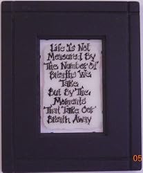 Small Framed Verse - Breaths Verse