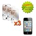 3x Mirror Screen Protector for Apple iPhone 4G 4GS