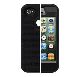 Otterbox Defender Series Hybrid Case & Holster for iPhone 4 & 4S  - Retail Packaging - Black