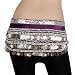BellyLady Multi Row 338 Coin Belly Dance Wrap, Silver Coins BLACK 51gzZrlYIbL. AA75 BellyLady Multi Row 338 Coin Belly Dance Wrap, Silver Coins BLACK