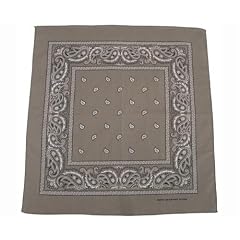 Bandana Biker Kopftuch beige-schwarz