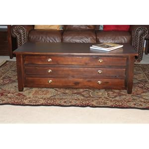 Solid Wood Navigator Map Coffee Table by Ewins