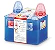 NUK 10225078 - Disney First Choice Starter Set mit 4 Anti-Colic Weithals-Flaschen und Flaschenbox