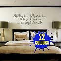 If I lay here, if I just lay here...(Snow Patrol Lyrics) - Wall Quote (Medium)