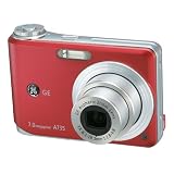 GE-A735 7MP Digital Camera with 3X Optical Zoom (Red)