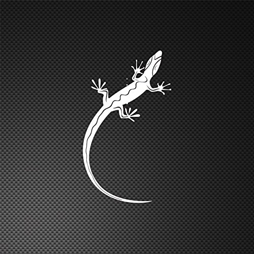 Stickers Decal Lizard Gecko Weatherproof Motorbikes Activity Permane White (18 X 10.4 In)