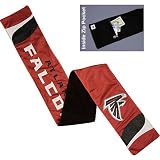 ATLANTA FALCONS Jersey Scarf With Inside/Hidden Pocket 60" By 7"