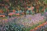 Artist's Garden At Giverny - Artist: Claude Monet - Art Print Poster Size: 36.00 by 24.00 inches