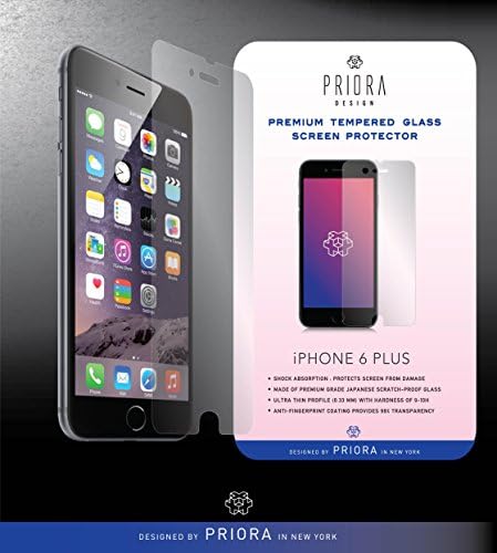 Priora Design iPhone 6 Plus Premium Tempered Glass Screen Protector - 1 Pack