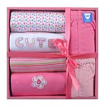 Luvable Friends 6-Piece Layette Set - Pink, 3-6 Months