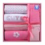Luvable Friends 6-Piece Layette Set - Pink, 3-6 Months
