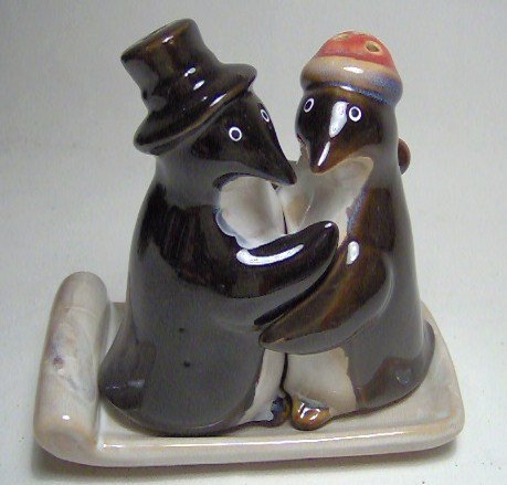 Ceramic Penguins on a Pc Set
