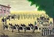 Abraham Lincoln's Funeral Car in Watercolor, Created 1879 - 16x20 Photographic Print from the Library of Congress Collection