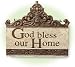 Celtic Cross God Bless Our Home Plaque