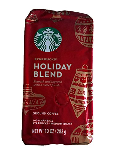 Starbucks Holiday Blend Coffee 2015 100% Arabica Medium Roast Ground Coffee 10 Oz.
