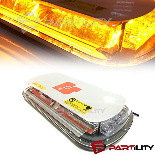 44 LED Light Mini Bar Roof Top Emergency Warning Construction Flash Strobe Light Truck (Amber)
