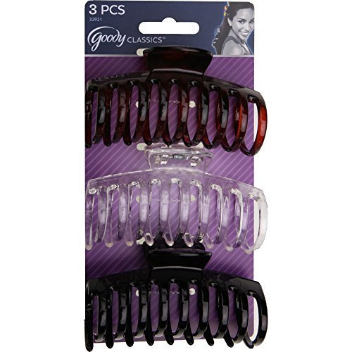 Goody Womens Classic Medium Spiral Claw Clip 3x Color May Very Item #32921