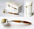 Derma Roller By Rejuveness (1.5 mm) Gold Plated Titanium Alloy Needle, a common cosmetic procedure for treating many conditions by stimulating collagen and elastin production. Effective for * Stretch Mark Removal * Anti Aging * Repair Acne Scarring * Wrinkle Reduction * Celluite Reduction * Hair Loss Treatments * Boost Topically Applied Skincare Products