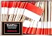 One Box Indonesia Toothpick Flags, 100 Small Mini Indonesian Flag Cupcake Toothpicks or Cocktail Picks