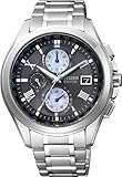 [シチズン]CITIZEN 腕時計 EXCEED エクシード Eco-Drive エコ・ドライブ 電波時計 ダイレクトフライト 針表示式 薄型 デュラテクトアルファ AT8075-52E メンズ