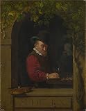 Oil Painting 'After Frans Van Mieris The Elder - An Old Fiddler,probably 18th Century' 18 x 23 inch / 46 x 59 cm , on High Definition HD canvas prints, Game Room, Home Office And Home Theater decor