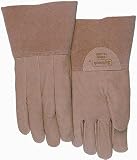 Welding Glove - TIG - MIG - 3 Clute Cuff - Natural - Large - One Pair - Softouch
