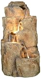 Four Level Natural Rock Finish Fiberglass Rock Pond
