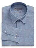 Linen Prince of Wales Plaid Woven