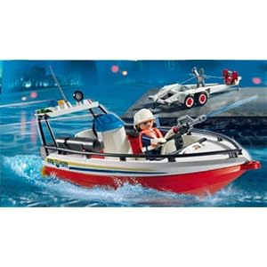 Playmobil Fire Boat with Trailer by 