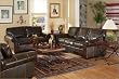 Cordoba Leather Sofa and Love Seat By Coaster Furniture With Silver Shipping