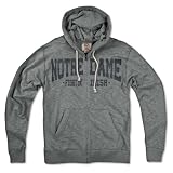 NCAA Men's Notre Dame Fighting Irish Slugger Full Zip Hooded (Grey, X-Large)