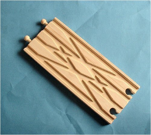 Childrens Toyshop  Toys : Wooden Train Track - Diamond Crossover (compatible with other leading brands) - Bigjigs Rail