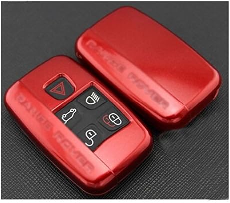 Newest Paint Metallic Remote Smart Key Fob Case Cover Bag Protect for Land Rover Red Color