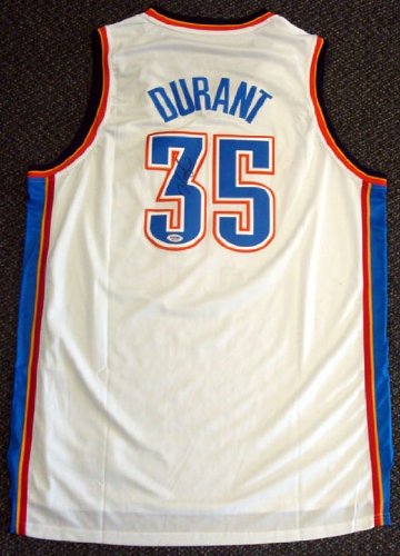 Kevin Durant Oklahoma City Thunder NBA Autographed/Hand Signed Authentic Style White Jersey