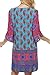 ACEVOG Women's Summer Ethnic Style Tribal Printed Mini Beach Floral Tunic Dress