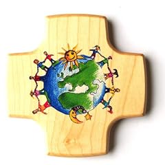 Kinderkreuz Kinderkreuz aus Ahornholz "unsere Gemeinde" Made in Germany