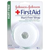 Johnson & Johnson First Aid Wrap, Hurt-Free, 1 Inch